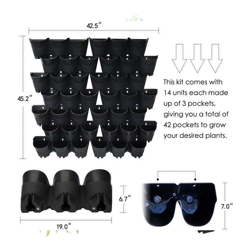 Arlmont & Co. Rogan Self Watering Plastic Wall Planter & Reviews Wayfair